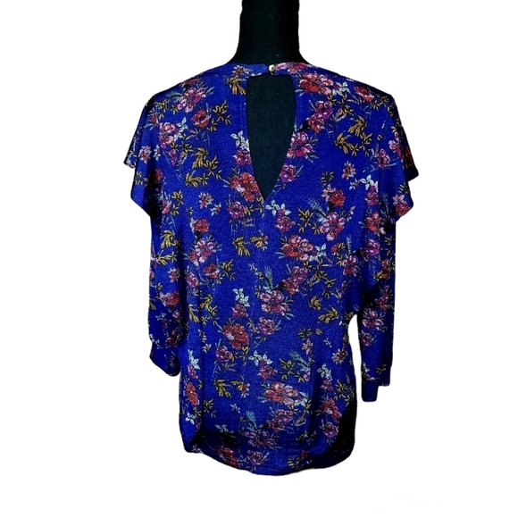 Free People Top Dock Street in Blue Combo size small - Picture 7 of 12